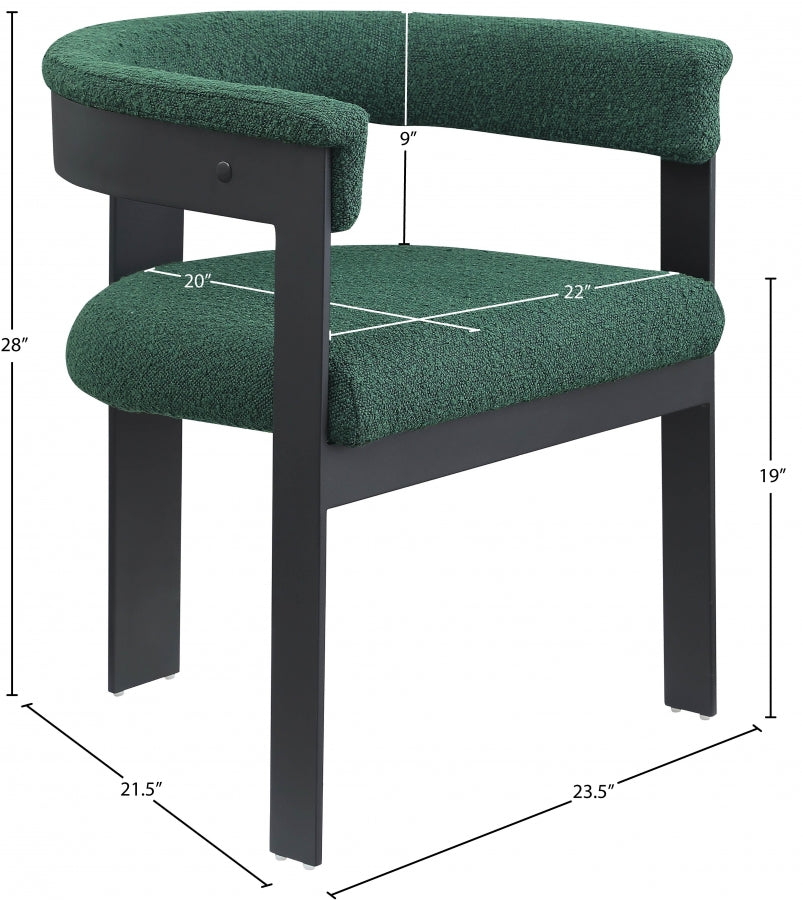 Oemor Boucle Fabric Dining Chair