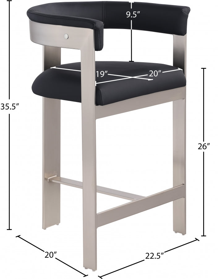 Oemor Vegan Leather Bar / Counter Stools