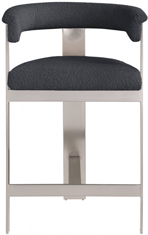 Oemor Boucle Fabric Bar / Counter Stools