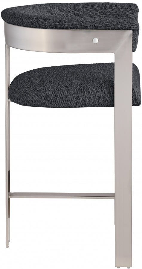 Oemor Boucle Fabric Bar / Counter Stools