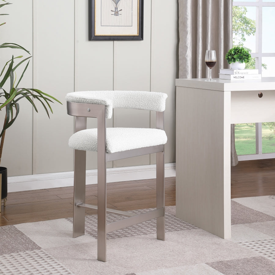Oemor Boucle Fabric Bar / Counter Stools