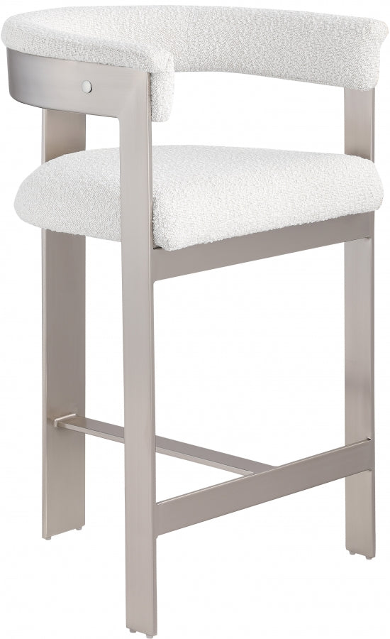 Oemor Boucle Fabric Bar / Counter Stools
