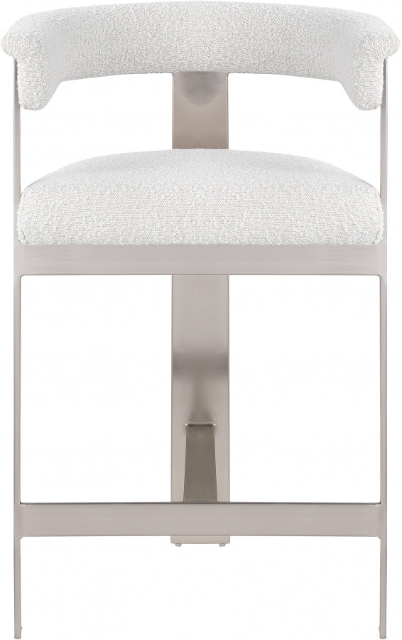 Oemor Boucle Fabric Bar / Counter Stools
