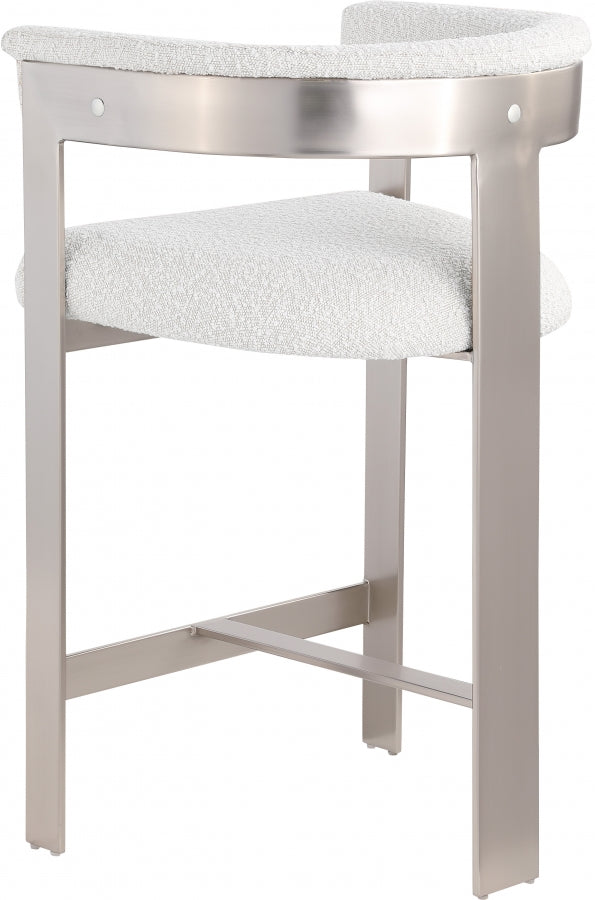 Oemor Boucle Fabric Bar / Counter Stools