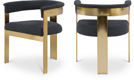 Oemor Boucle Fabric Dining Chair