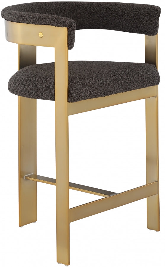 Oemor Boucle Fabric Bar / Counter Stools
