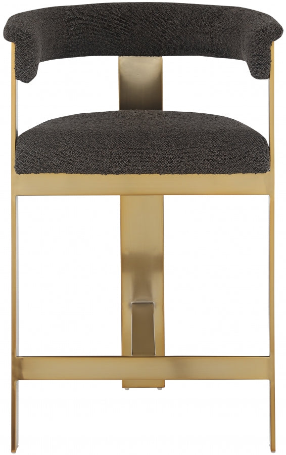 Oemor Boucle Fabric Bar / Counter Stools