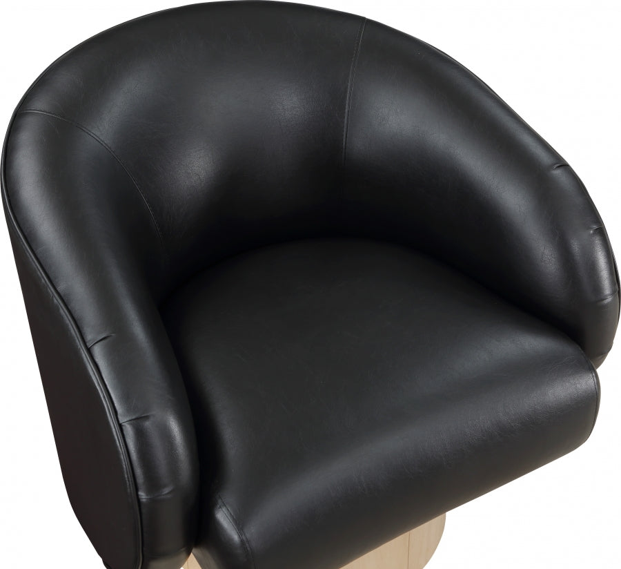 Nosbig Vegan Leather Swivel Accent Chair
