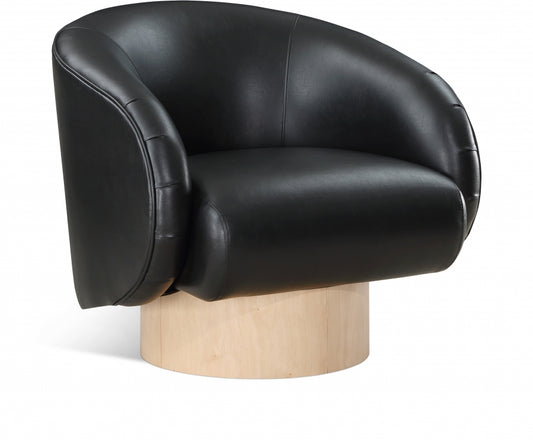 Nosbig Vegan Leather Swivel Accent Chair