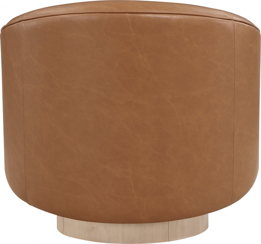 Nosbig Vegan Leather Swivel Accent Chair