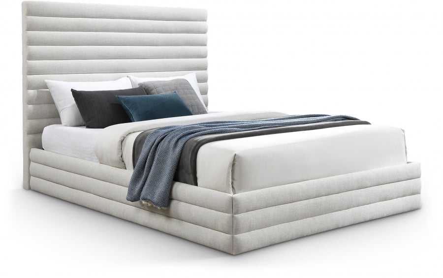 Llewxam Linen Textured Fabric Bed King