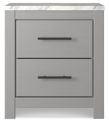 2911B Grubnottoc Two Drawer Night Stand
