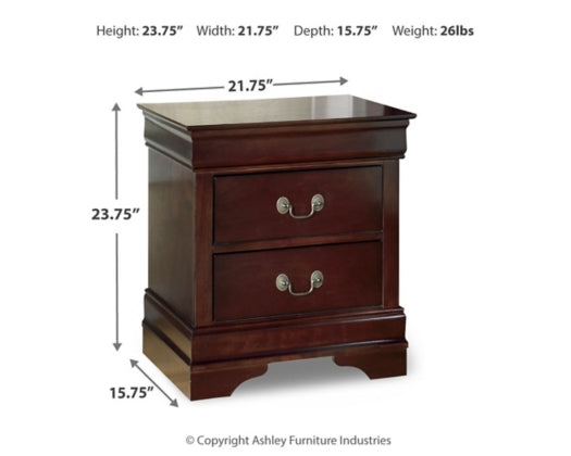 673B Riadsila Two Drawer Night Stand
