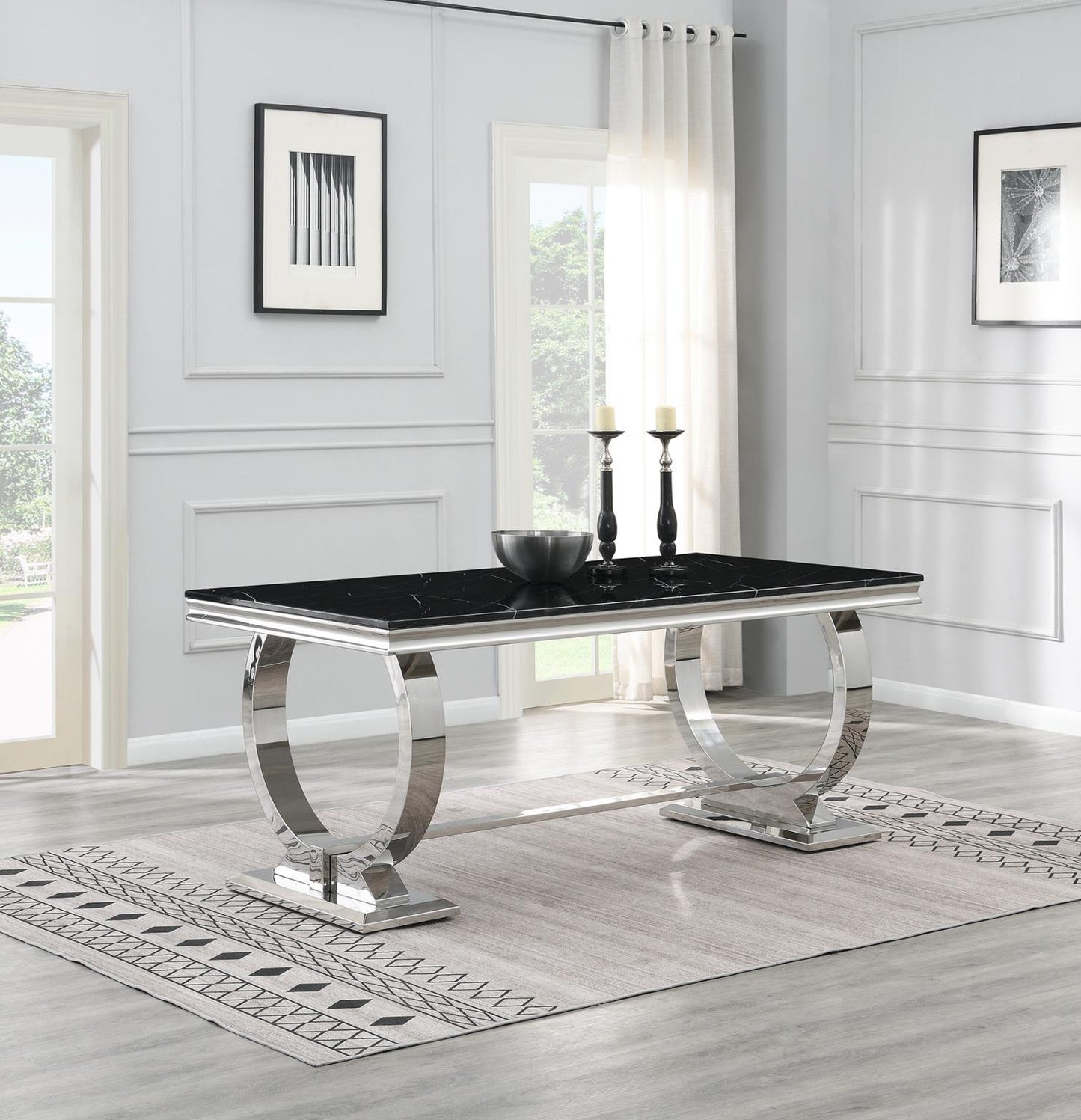 280-G DINING TABLE (MARBLE)