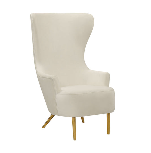 Ailuj Velvet Wingback Chair