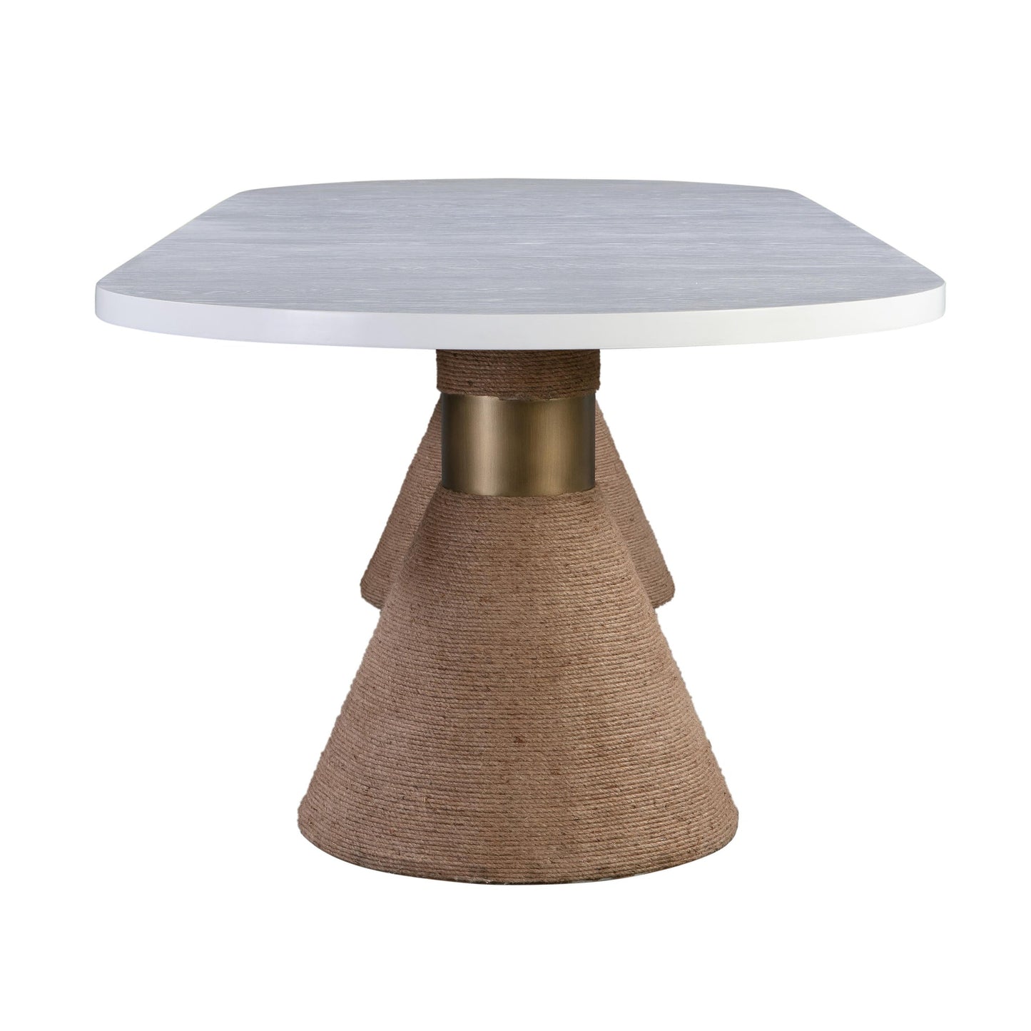 Ihsir Rope Dining Table and Xirtaeb Velvet Side Chair