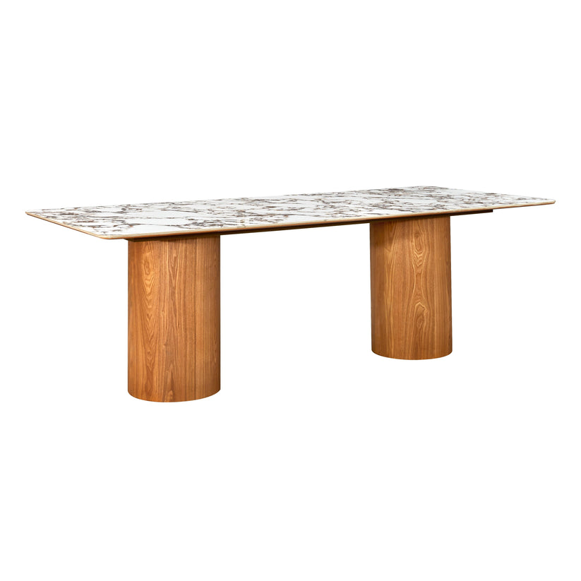 08686D-VOT Aramat Marble Ceramic 94" Rectangular Dining Table