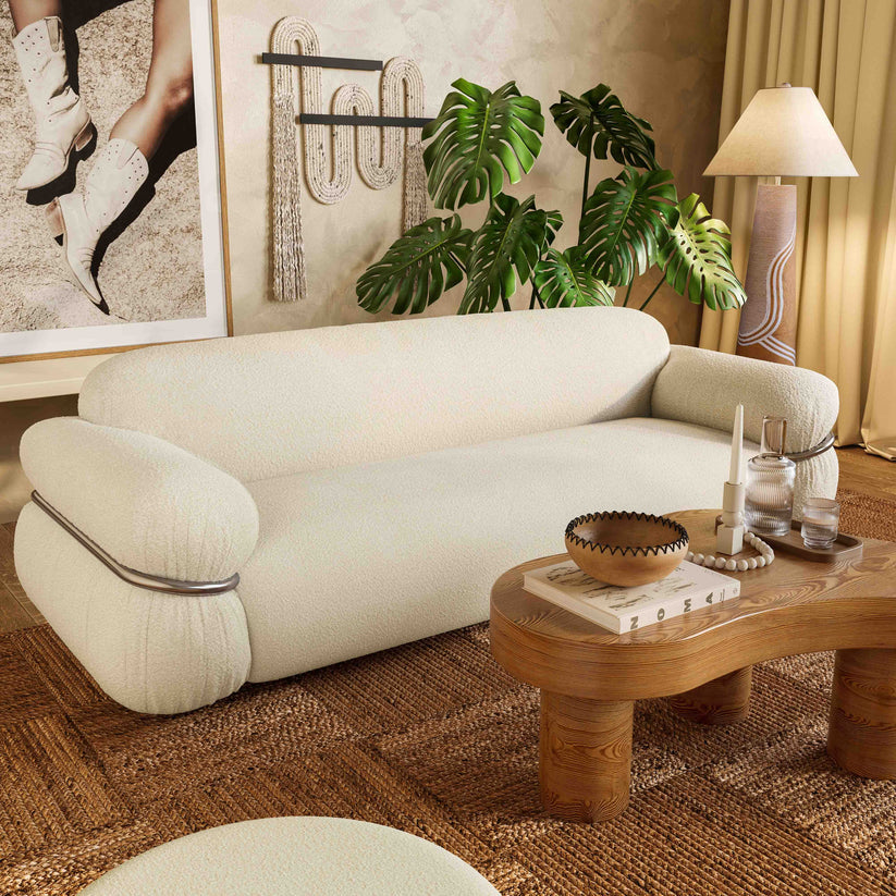 Alyel Cream Boucle Sofa