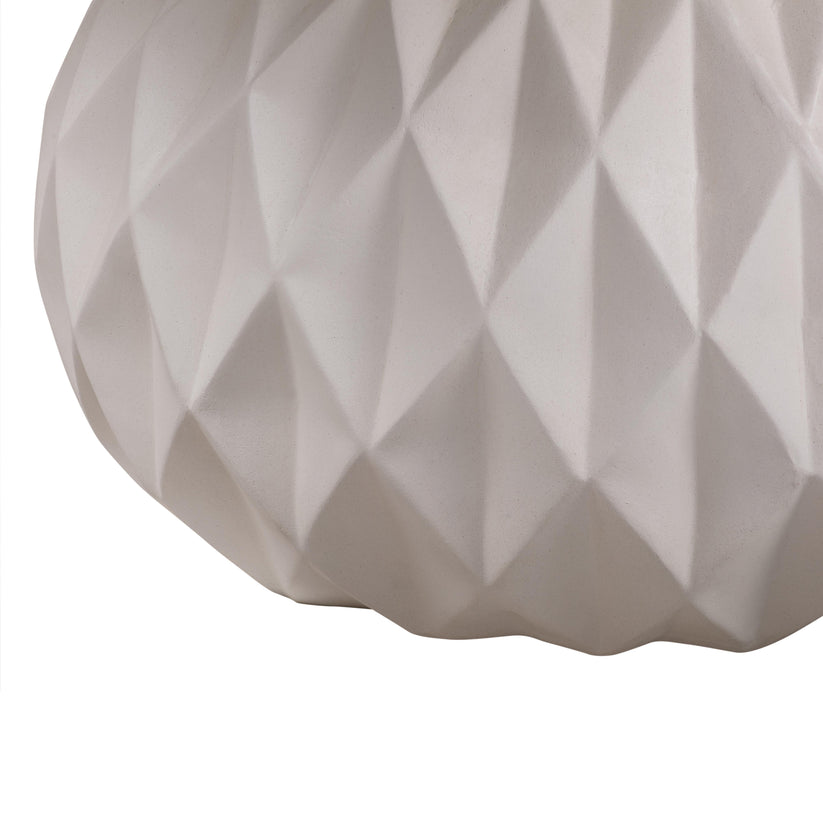 760440-VOT Mulut Ivory Concrete Indoor / Outdoor 47" Round Dining Table