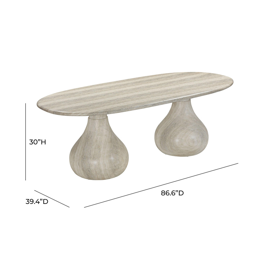 682450-VOT Hcooms Indoor / Outdoor 87" Dining Table