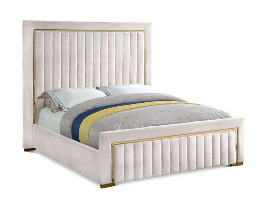 Eclod Velvet Queen Bed