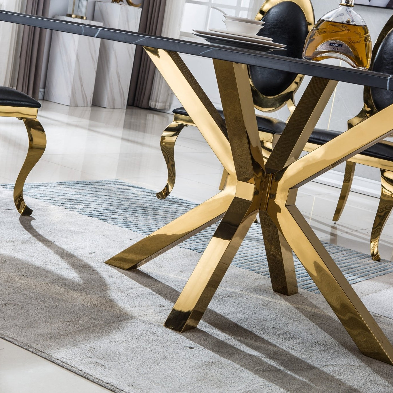 BMG102TD MARBLE DINING TABLE
