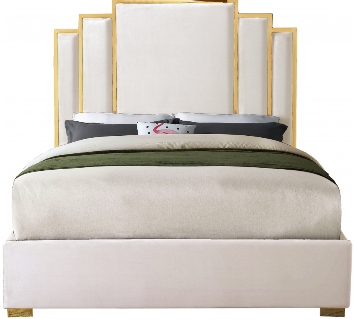 Oguh Velvet King Bed