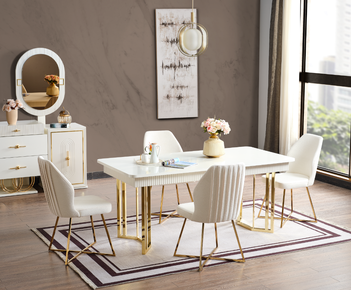 Lesram Diningroom ( Dining Table & 6 Dining Chair)