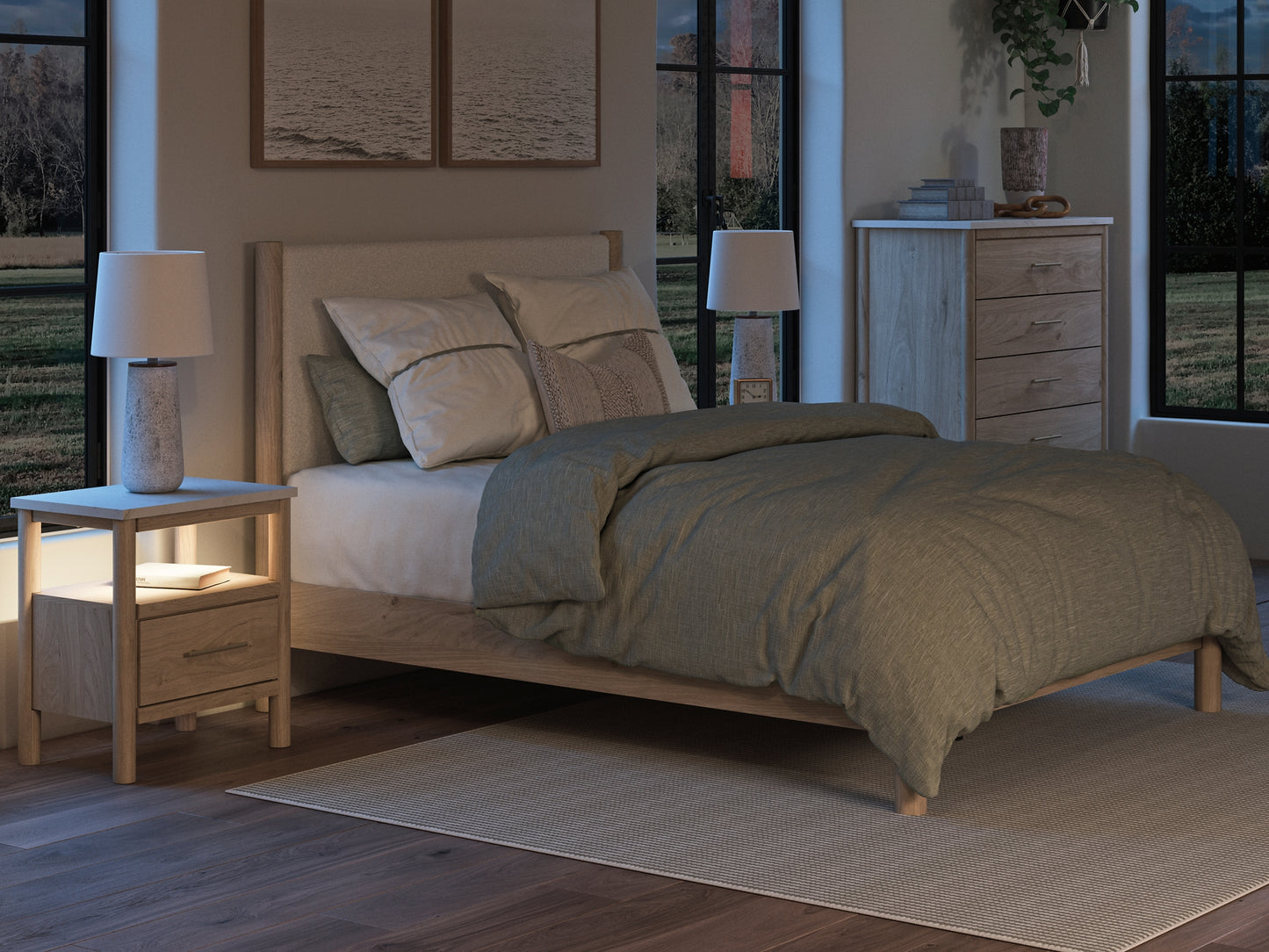 Ashley Express - Cadmori Upholstered Panel Bed