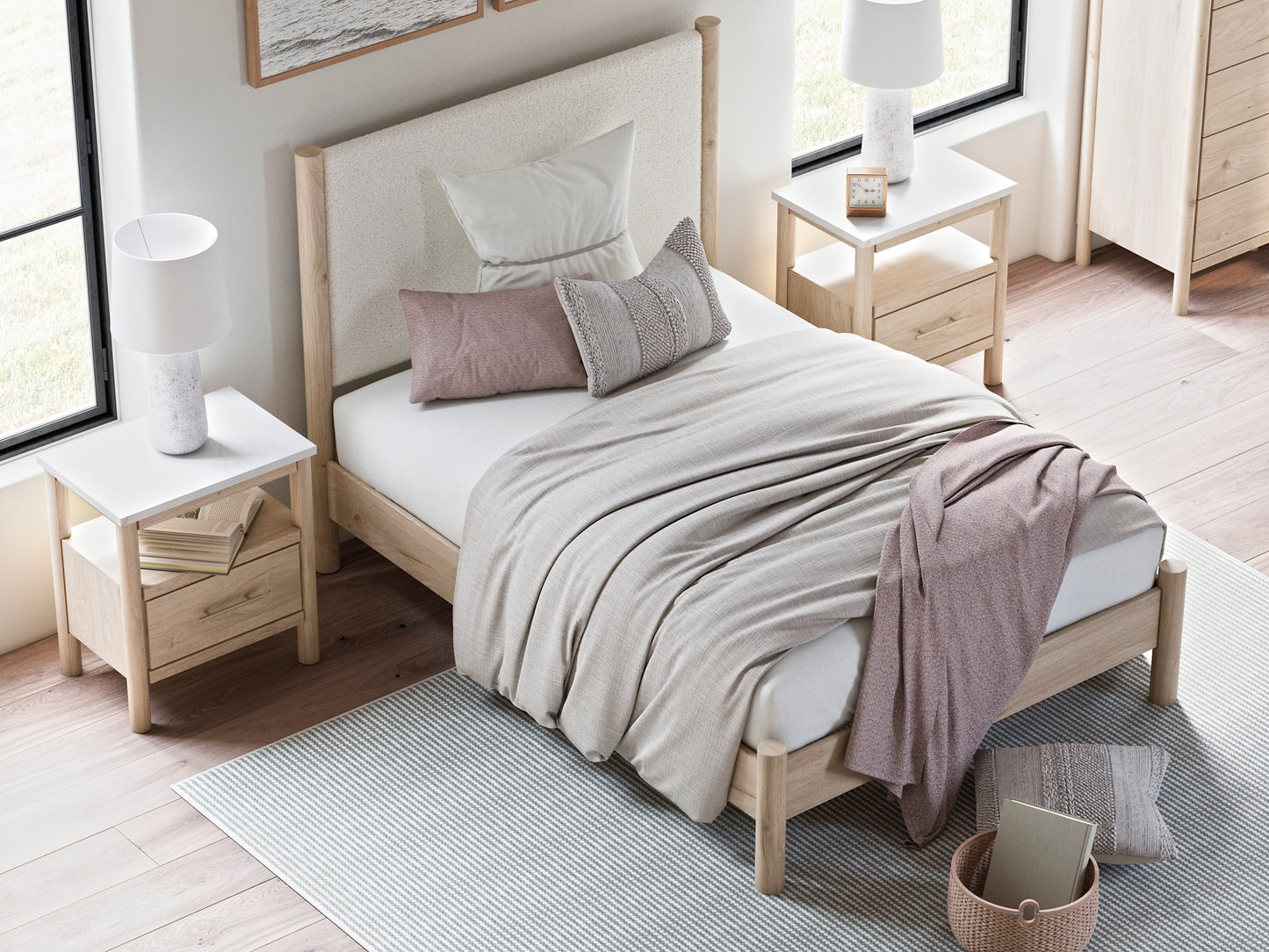Ashley Express - Cadmori Upholstered Panel Bed