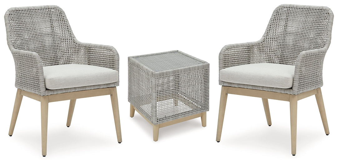 Ashley Express - Seton Creek 2 Outdoor Chairs with End Table