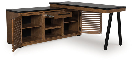 Kallari Credenza with Desk Return