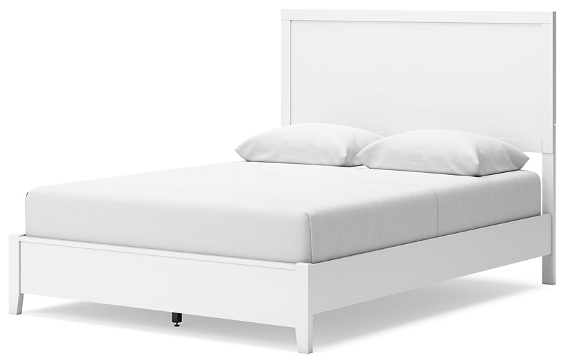 Binterglen Queen Panel Bed with Mirrored Dresser, Chest and Nightstand