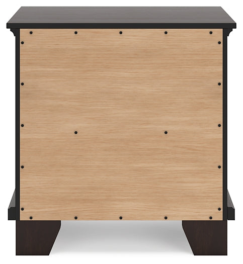 Covetown Queen Panel Bed with Mirrored Dresser, Chest and Nightstand