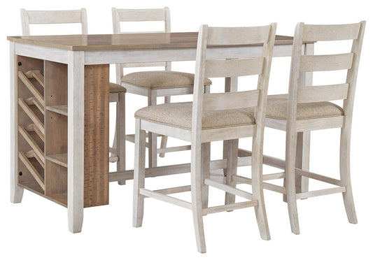 Ashley Express - Skempton Counter Height Dining Table and 4 Barstools