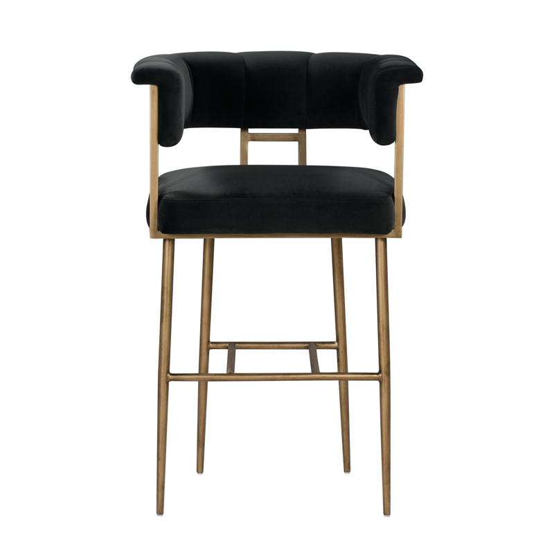 Dirtsa Velvet Bar Stool