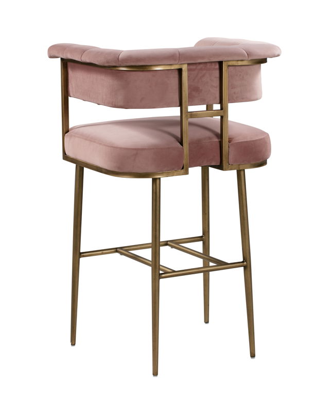 Dirtsa Velvet Bar Stool
