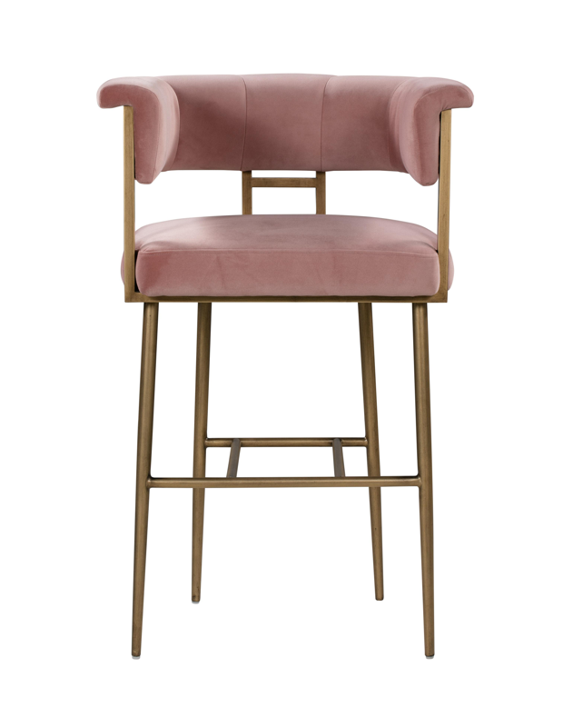 Dirtsa Velvet Bar Stool