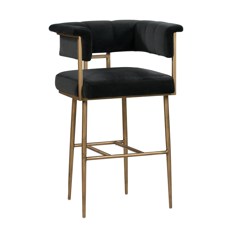 Dirtsa Velvet Bar Stool