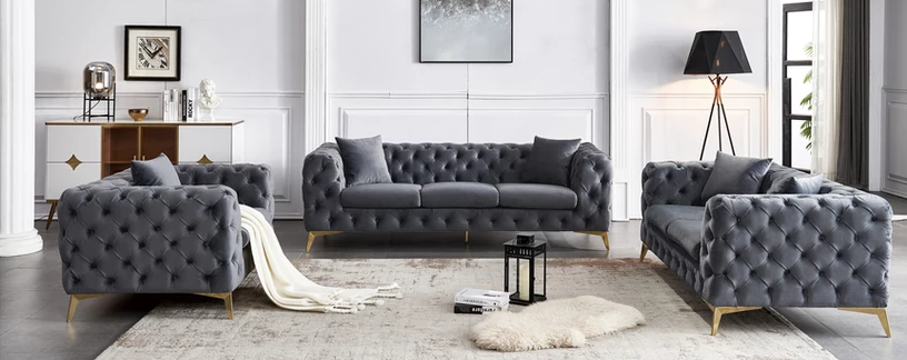 Bruno Sofa Loveseat and Chair