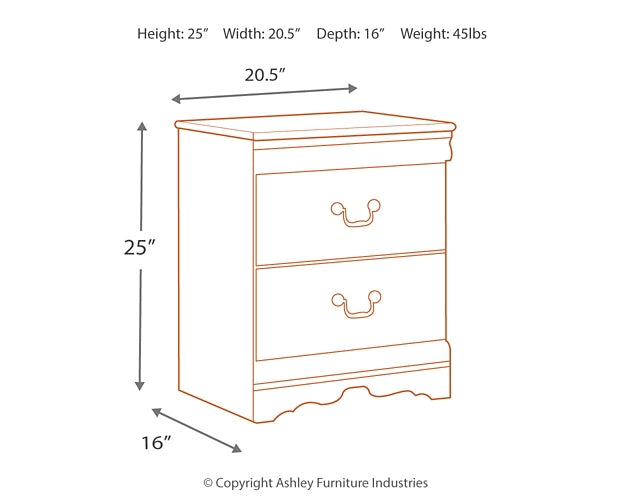 Ashley Express - Anarasia Two Drawer Night Stand