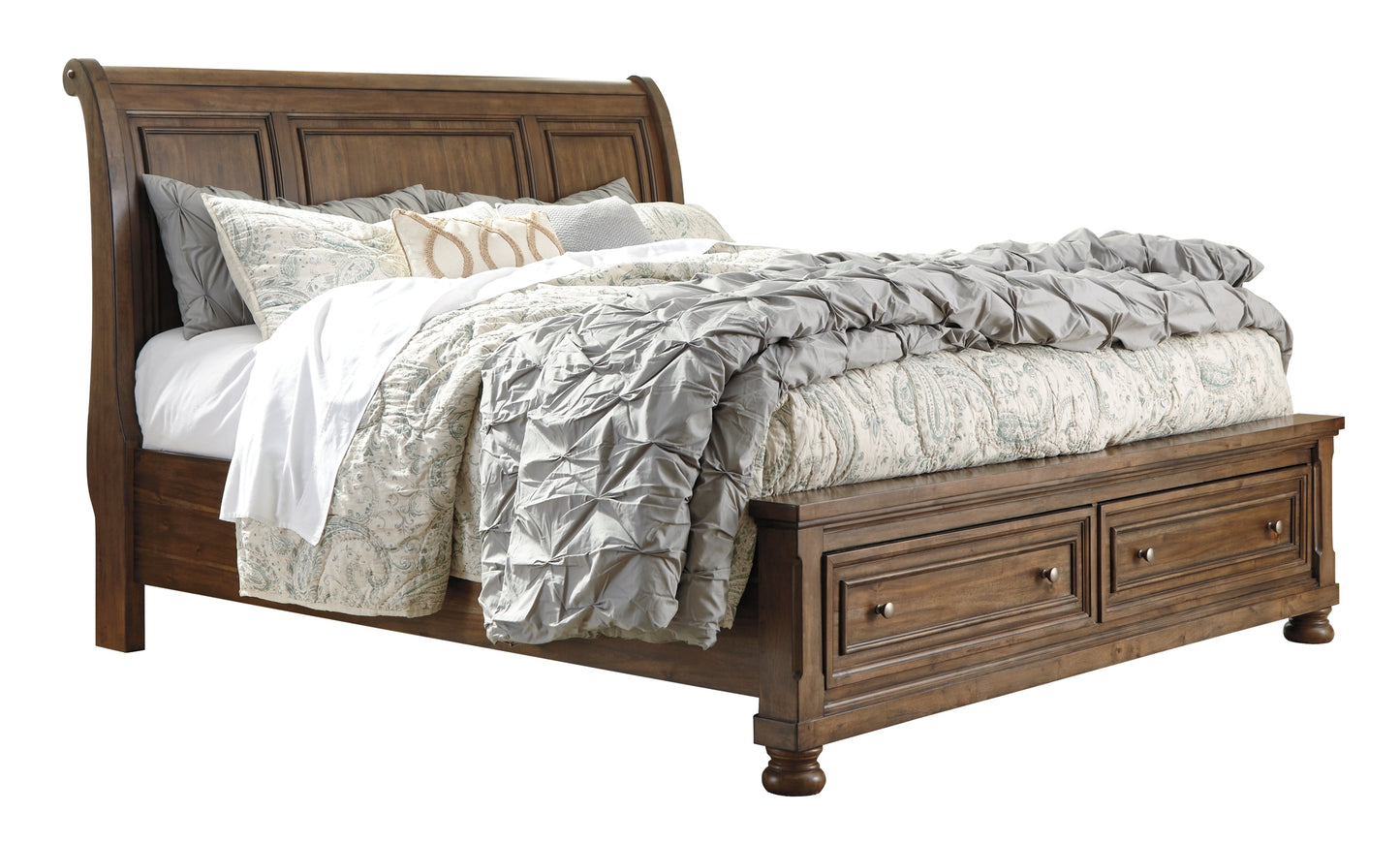 Ashley Express - Flynnter Queen Sleigh Bed with 2 Storage Drawers