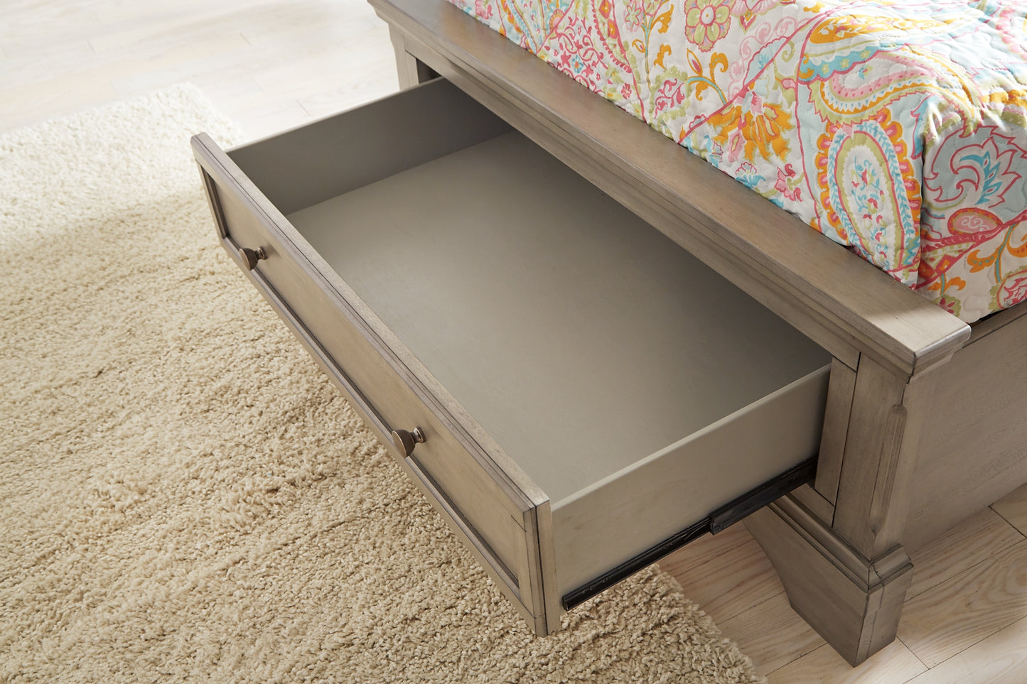 Ashley Express - Lettner Queen Sleigh Bed with 2 Storage Drawers