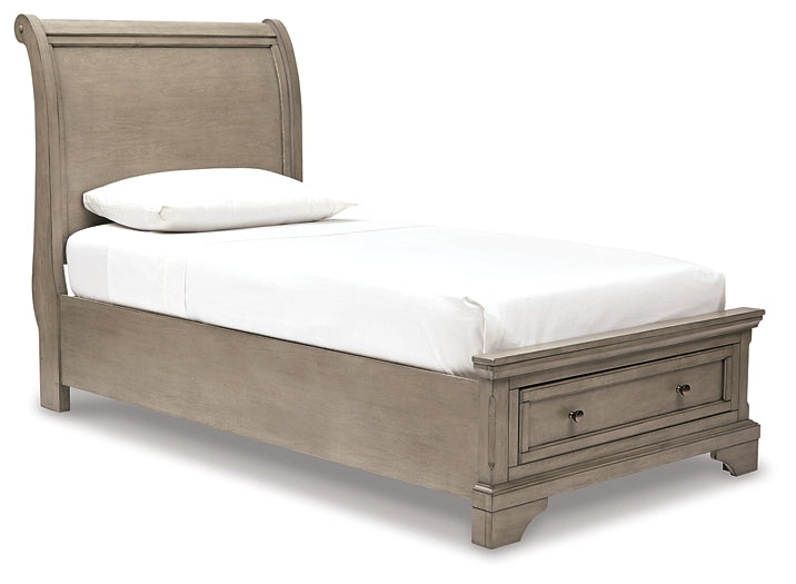 Ashley Express - Lettner Queen Sleigh Bed with 2 Storage Drawers