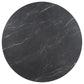 Nedmac 5-piece Round Faux Marble Top Dining Table Set Black