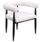 Nedmac 5-piece Round Faux Marble Top Dining Table Set Black