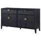 532801 Deamkoorb 4-door Sideboard Buffet Storage Cabinet Black