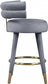 Yorztif Velvet Counter Stool