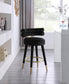 Yorztif Velvet Counter Stool