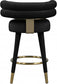 Yorztif Velvet Counter Stool